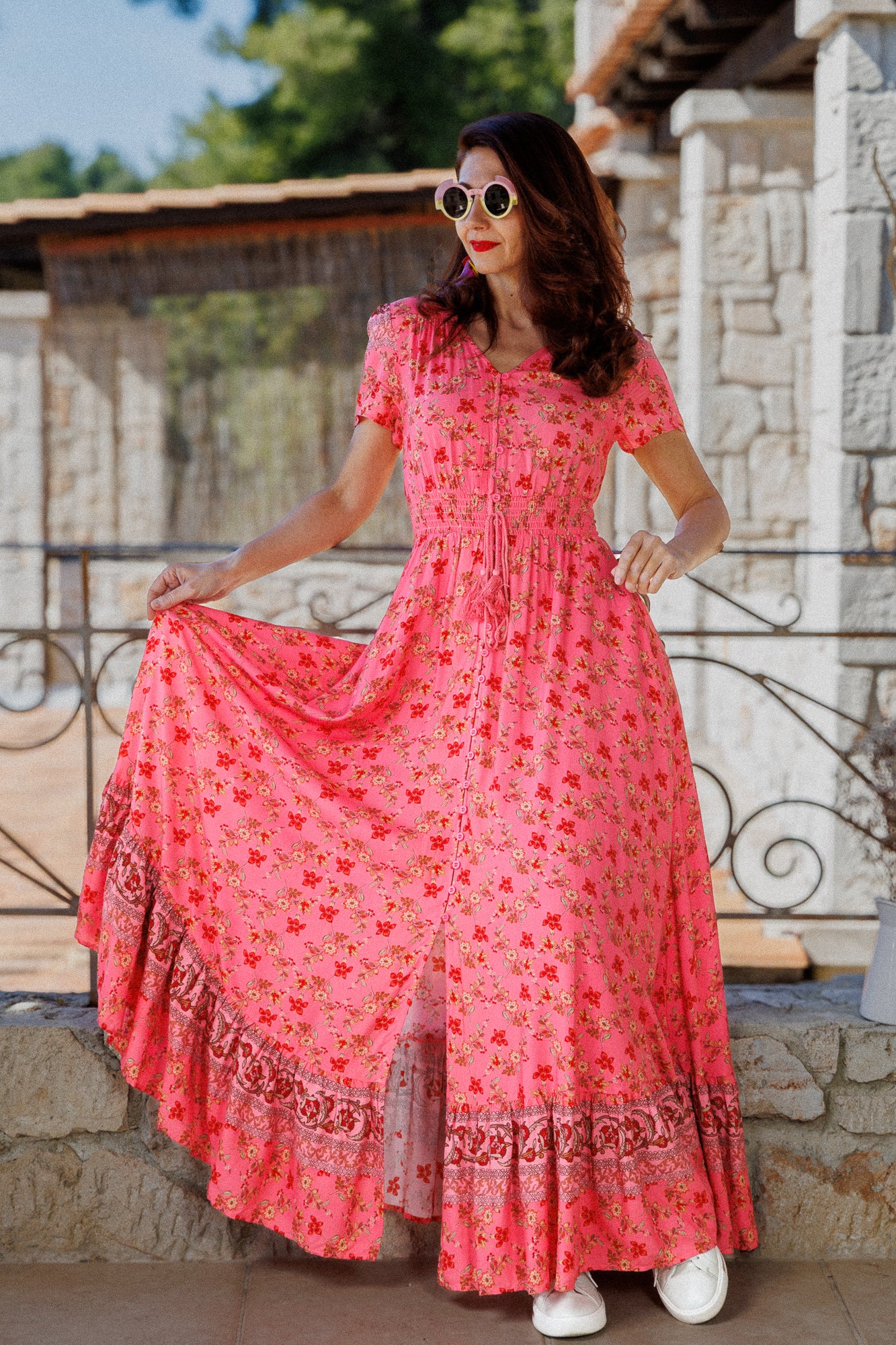 Rose Garden Bohemian Dress