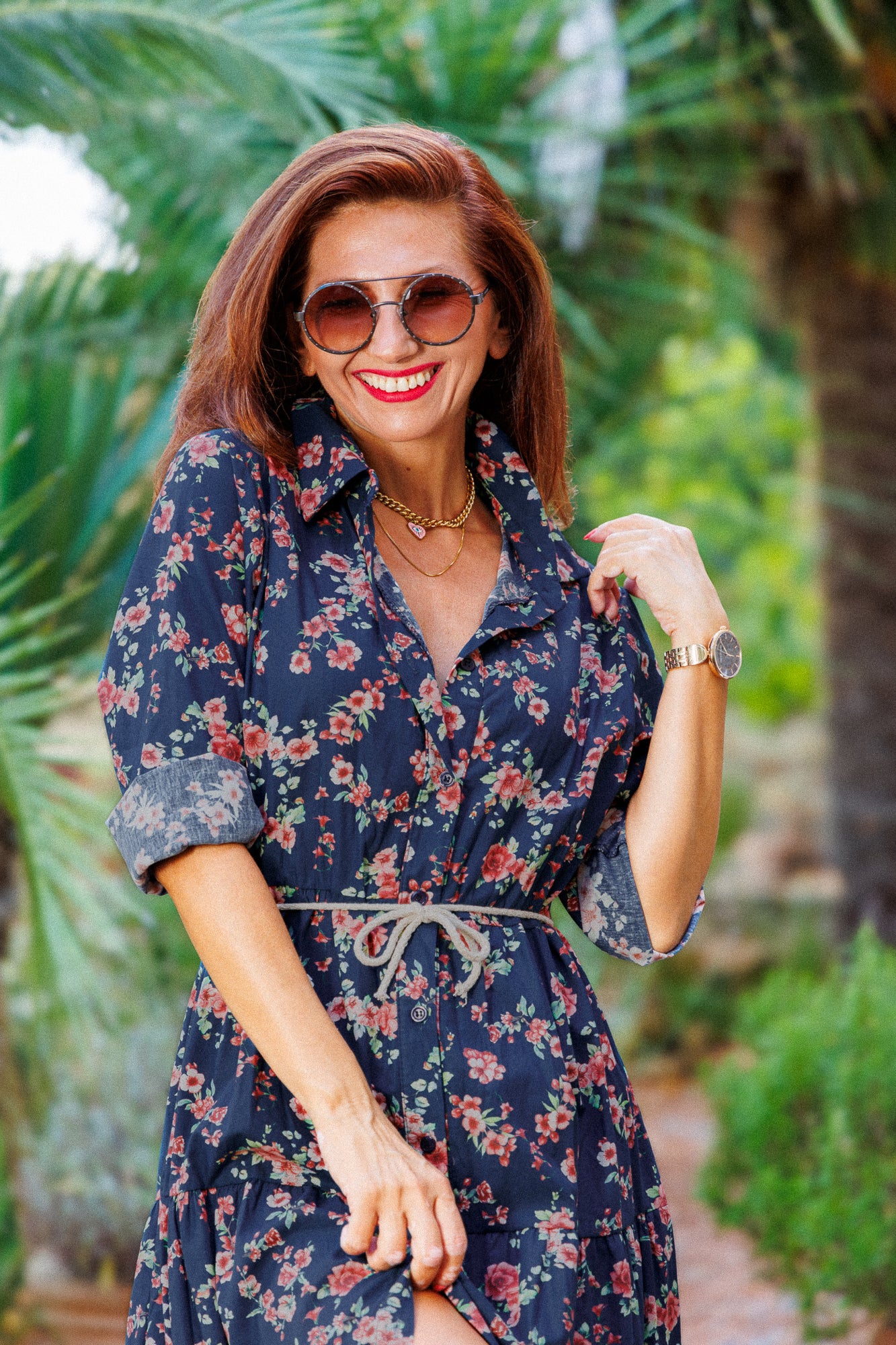 Рокля "В градината на розите"