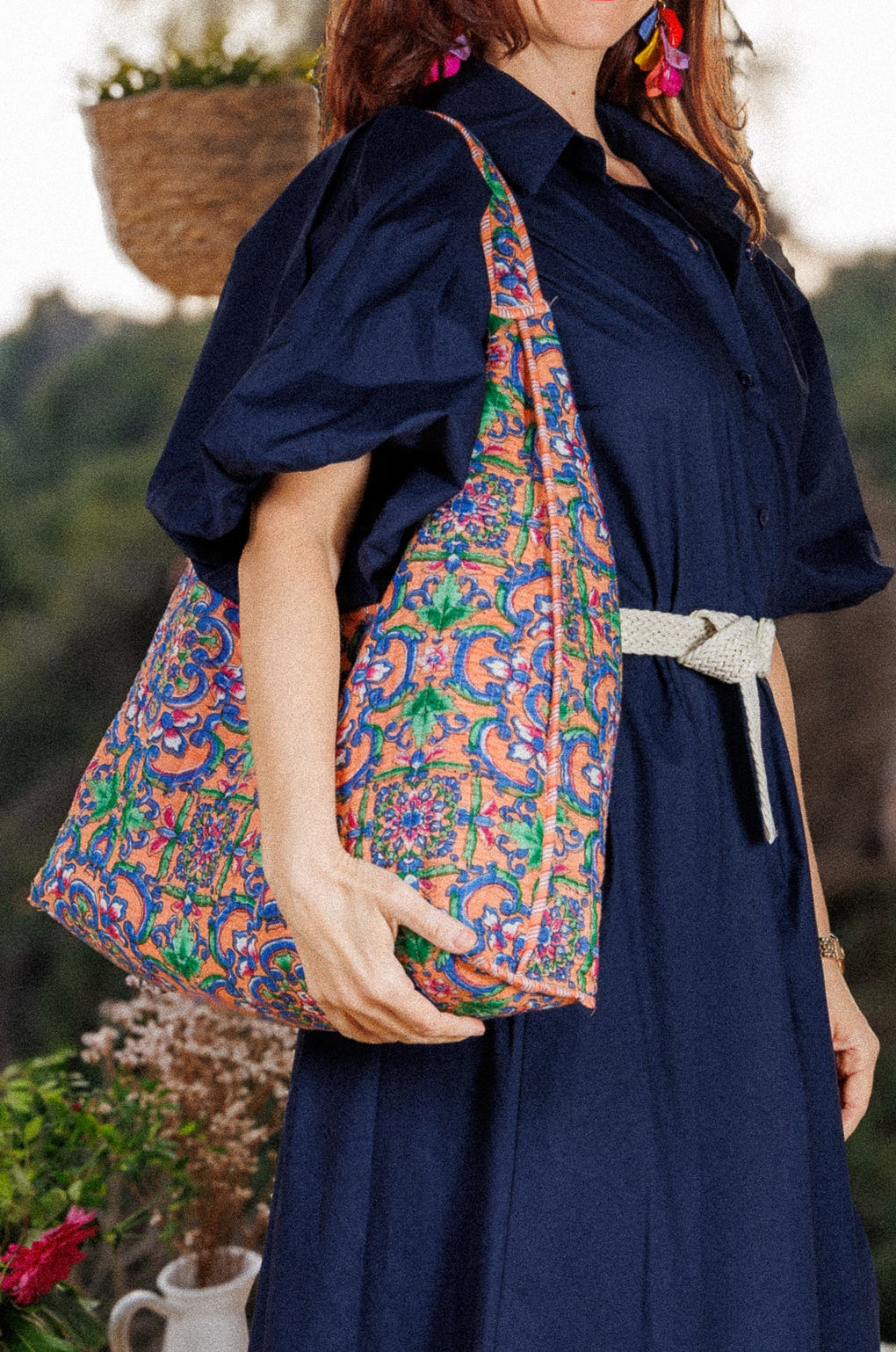 Текстилна чанта с бохо елементи!