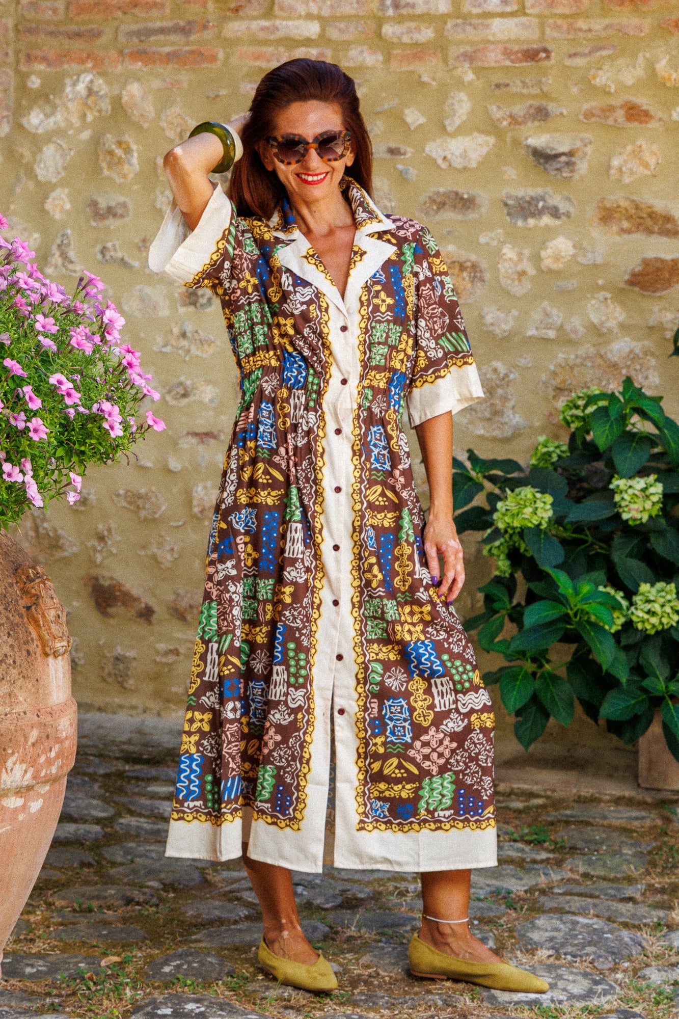 Maxi Рокля African Canvas