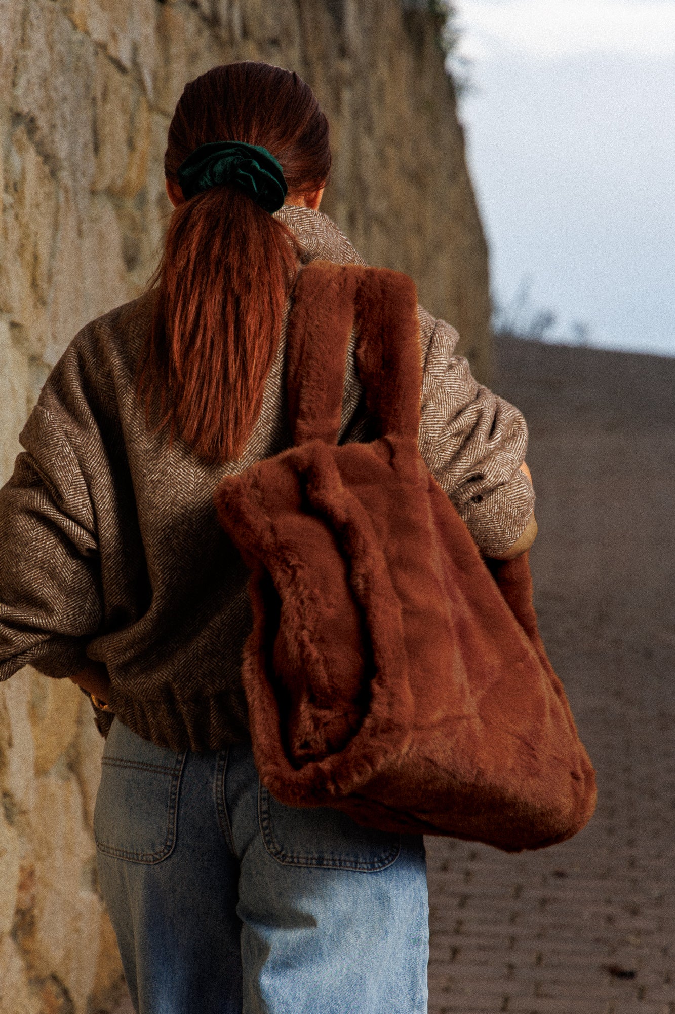Geantă cu husă ecologică din păr