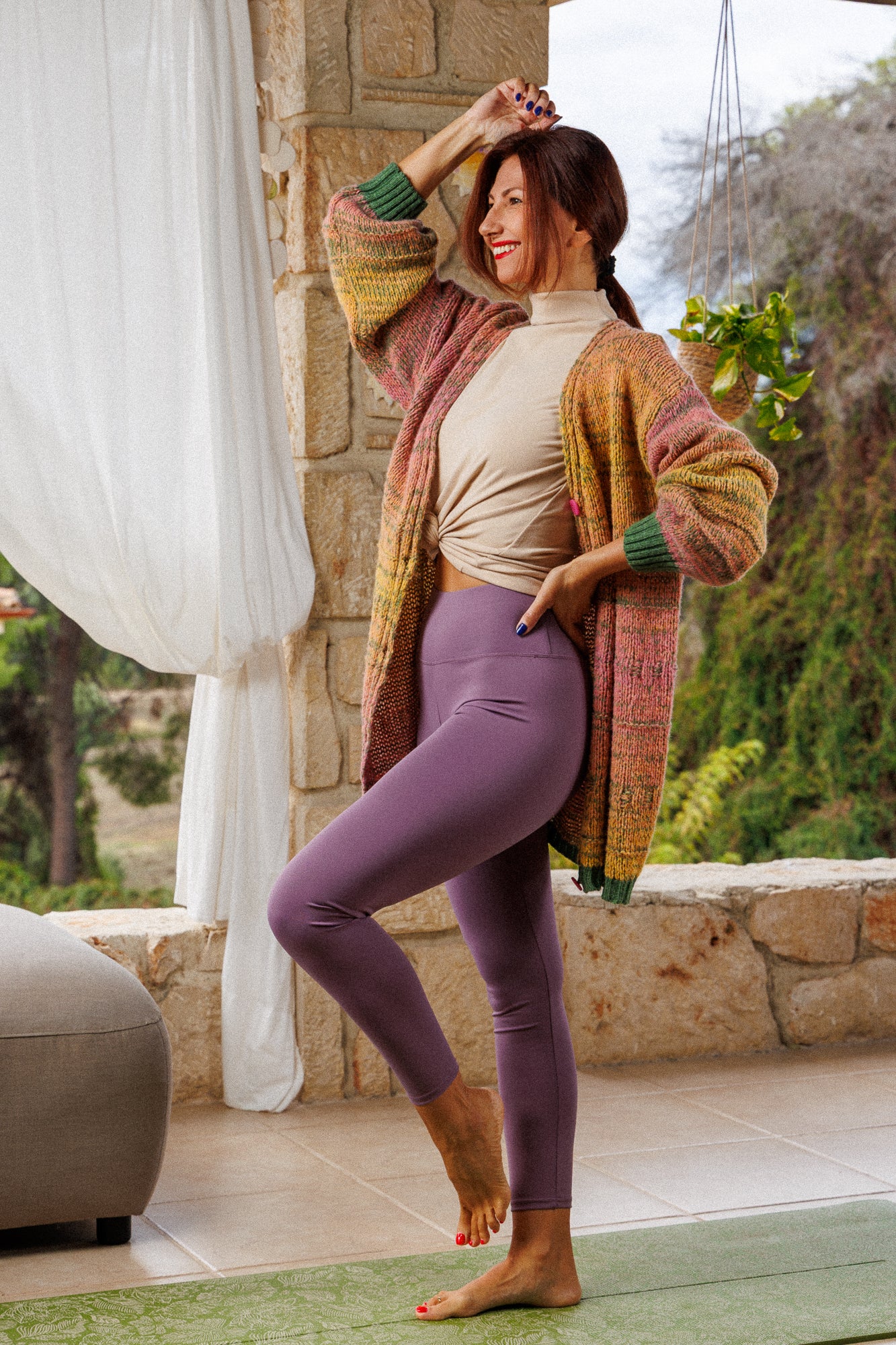 Sports leggings in pastel purple!