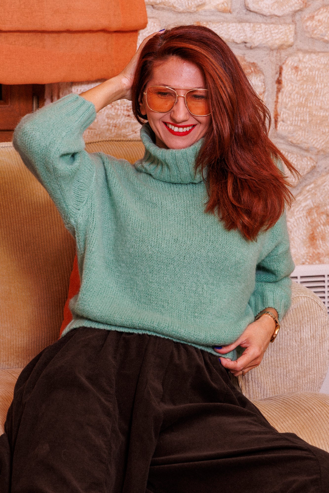 Sweater в пастелна мента!