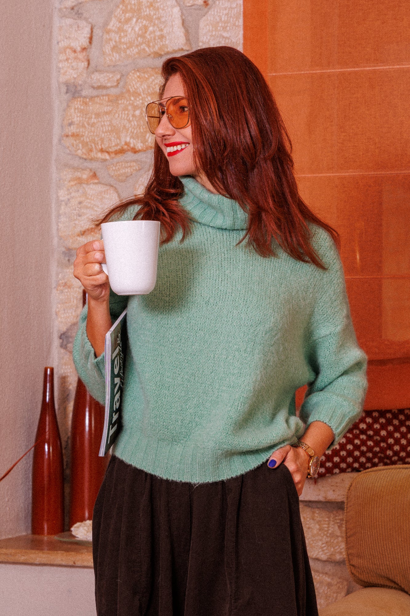 Sweater в пастелна мента!