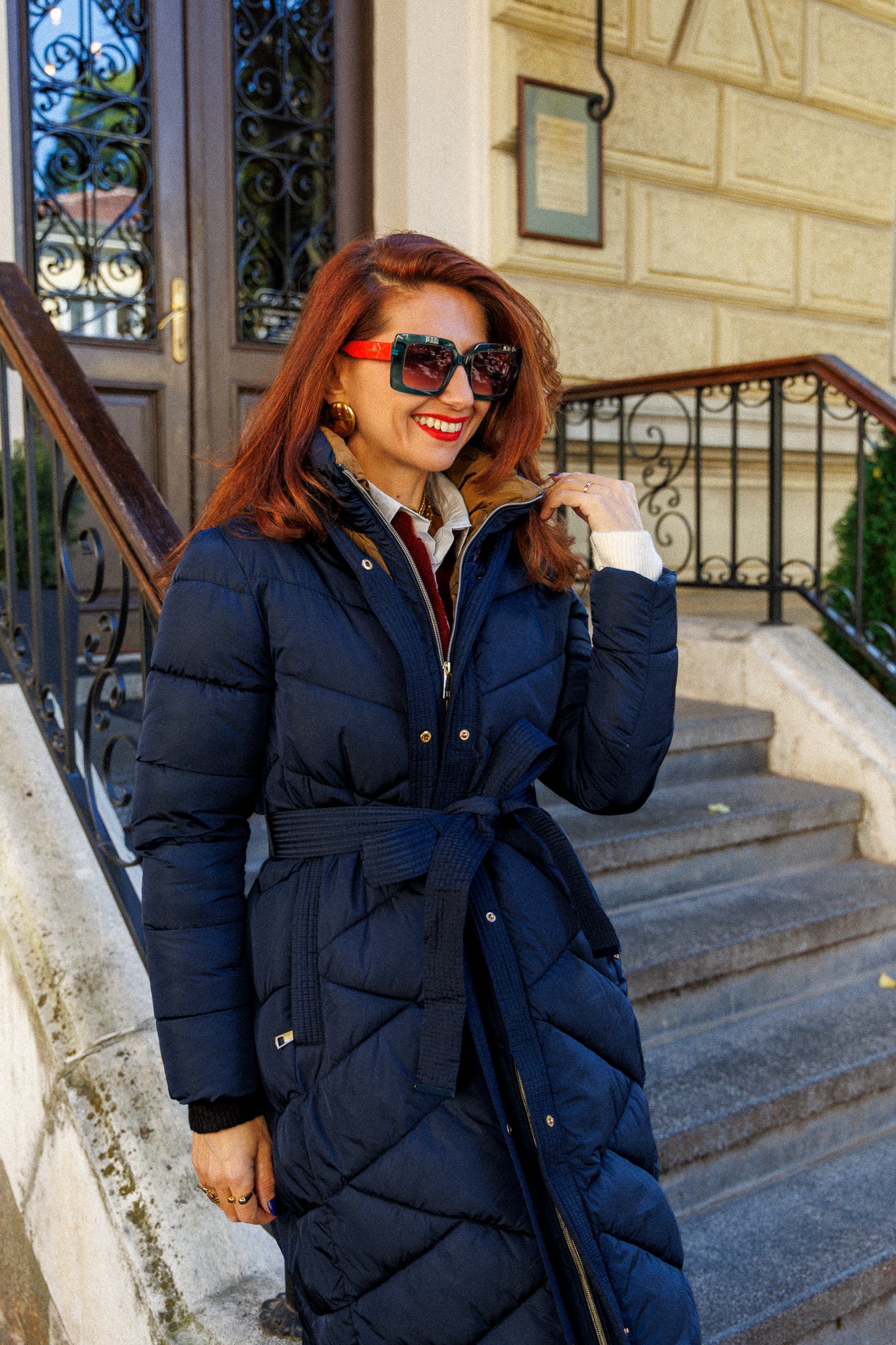 Дълго зимно яке Deep Blue!