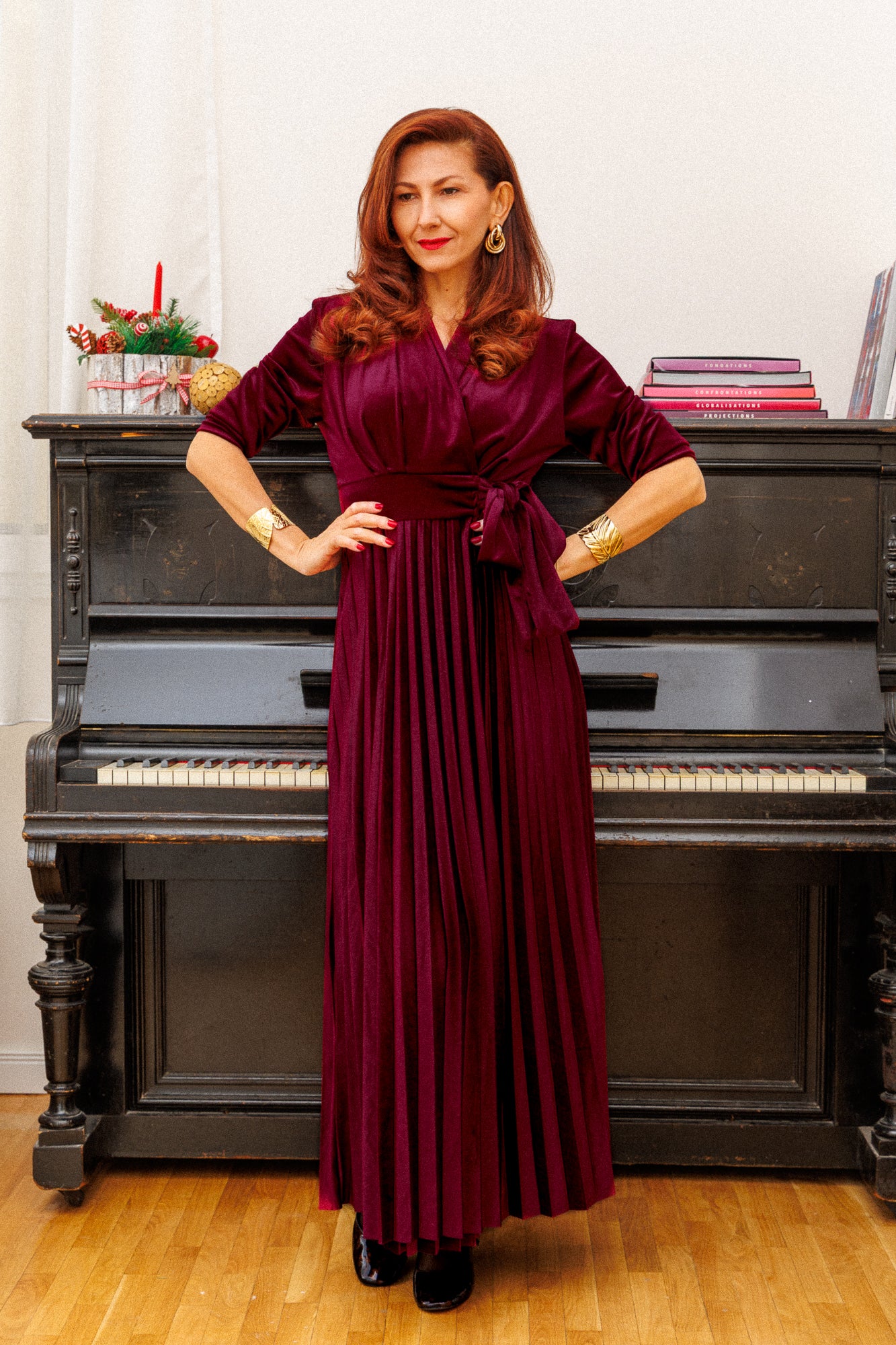 The velvet dress with the scent of aged wine!