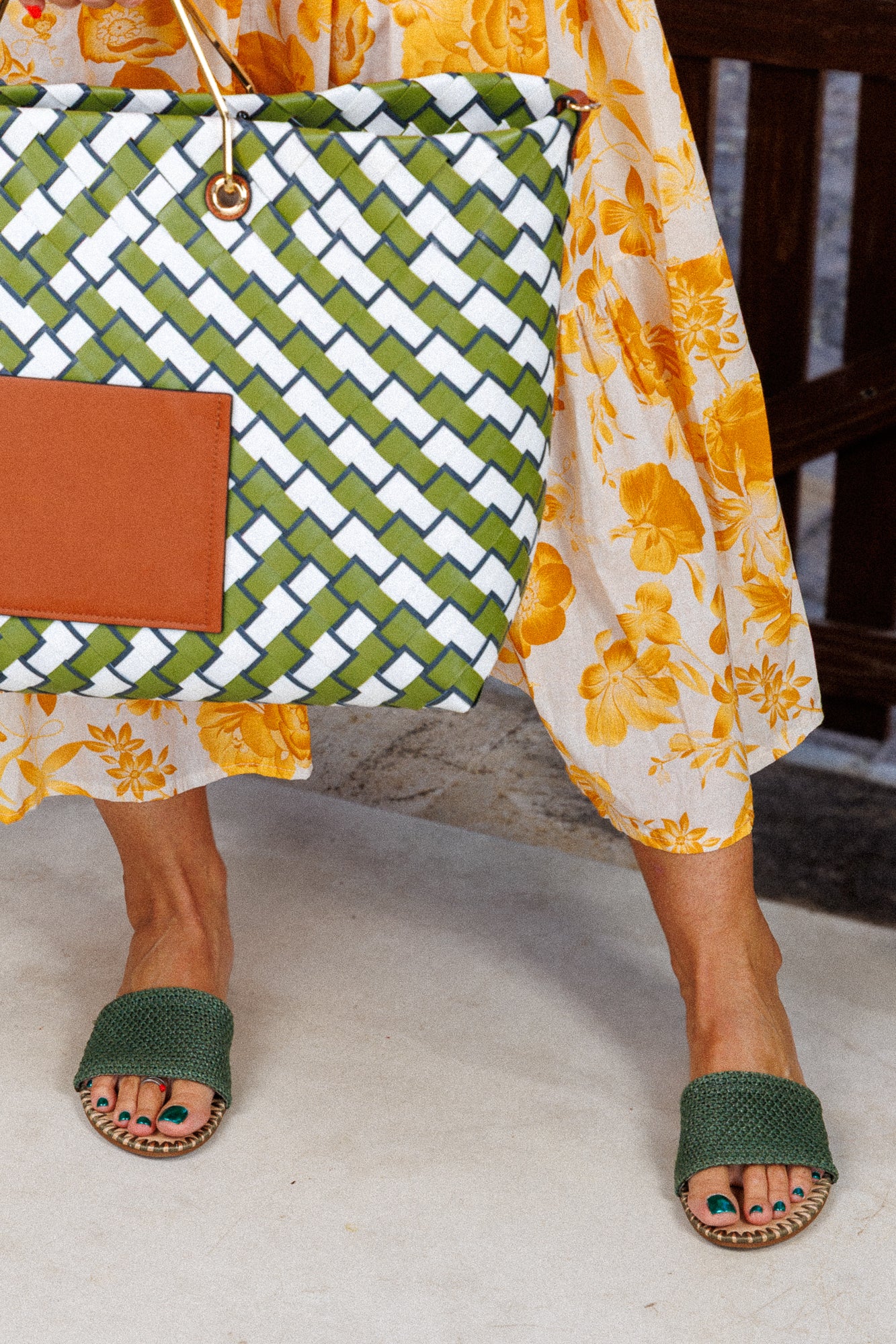 Чехли Kaki Green