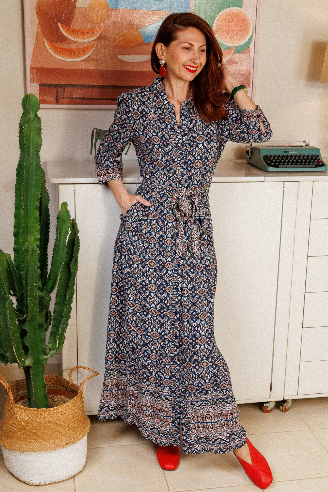 Рокля Vintage Blue!