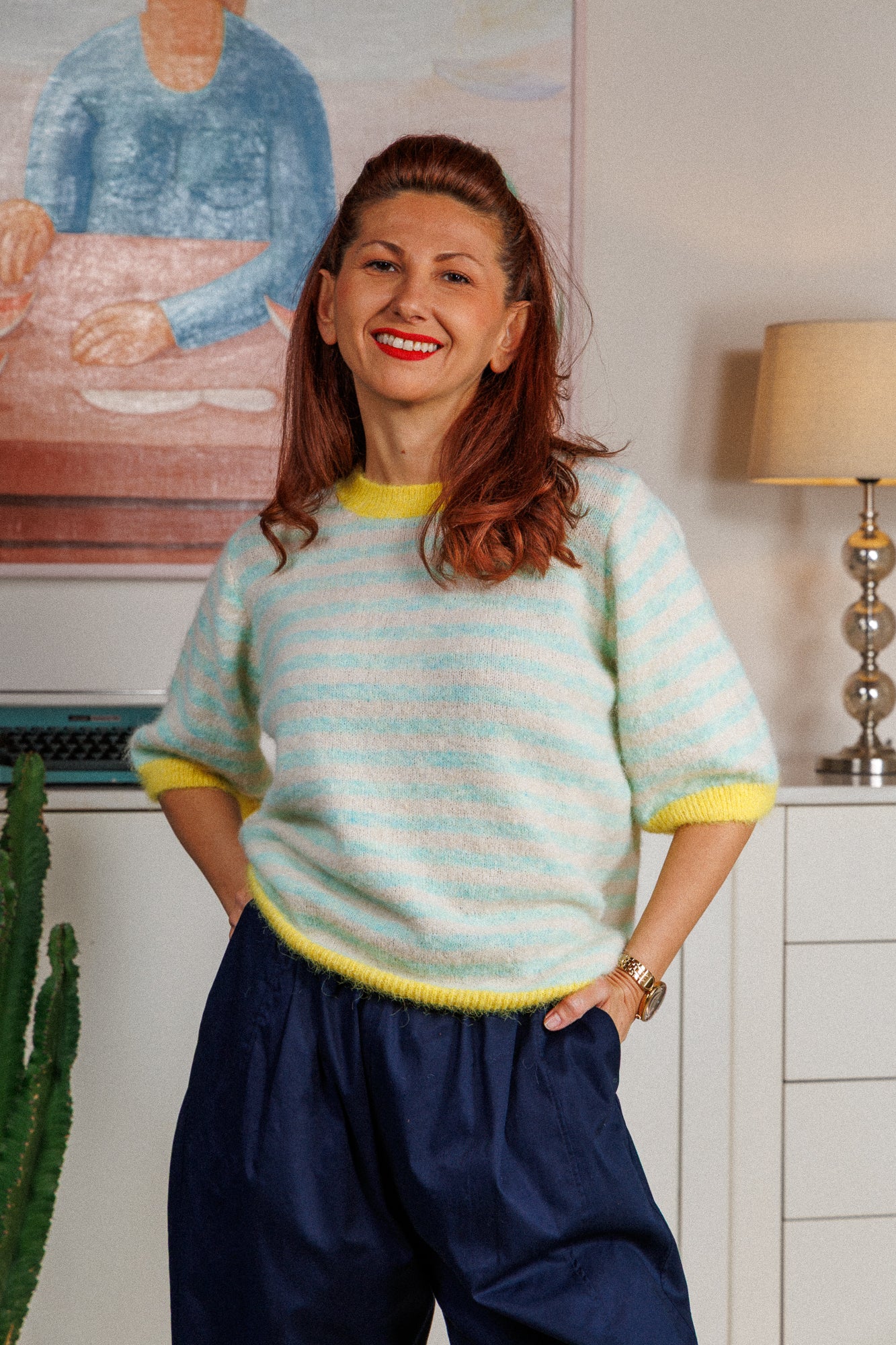 sweater, пуловер с къс ръкав, мек, нежен, вълна, подходящ за всички сезони и всяко ежедневие.