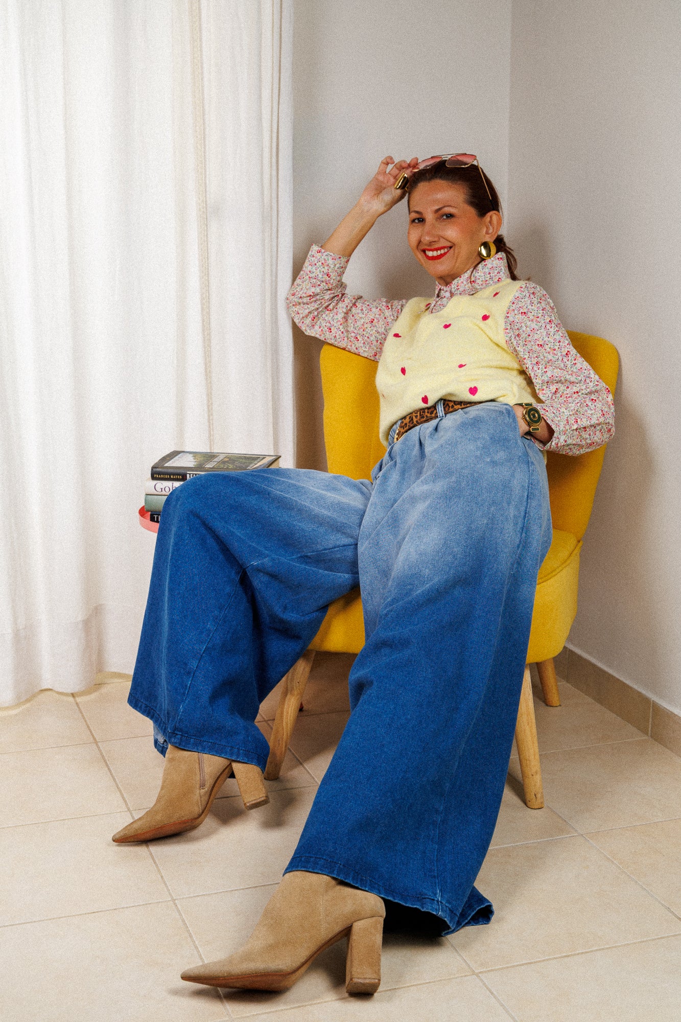 Fustă-pantaloni cruzi din denim!