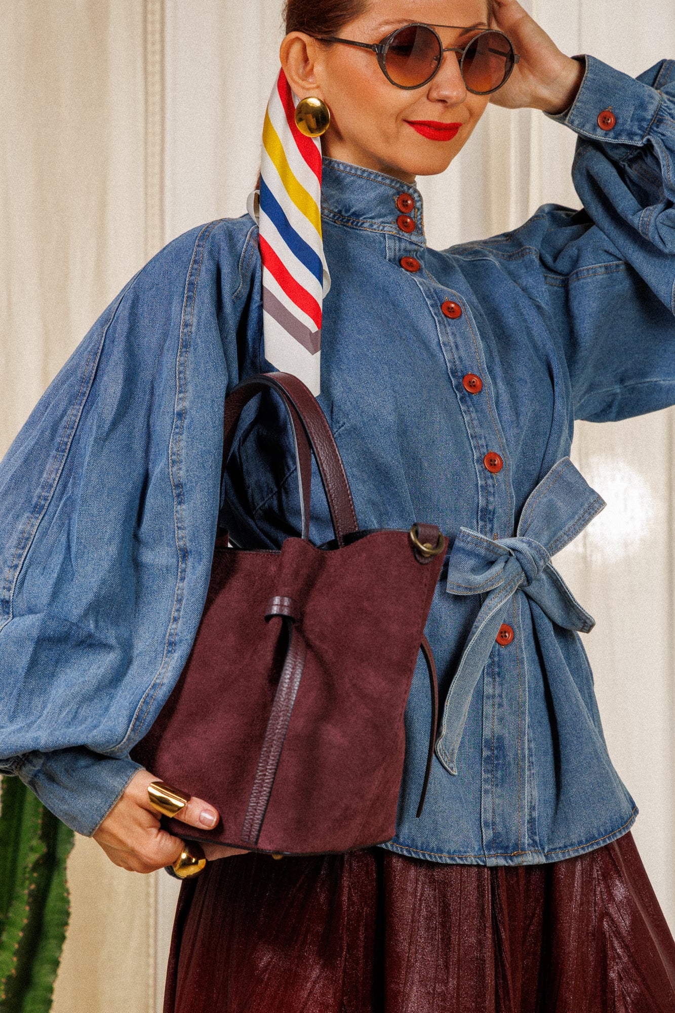 Special Suede Burgundy Bag!