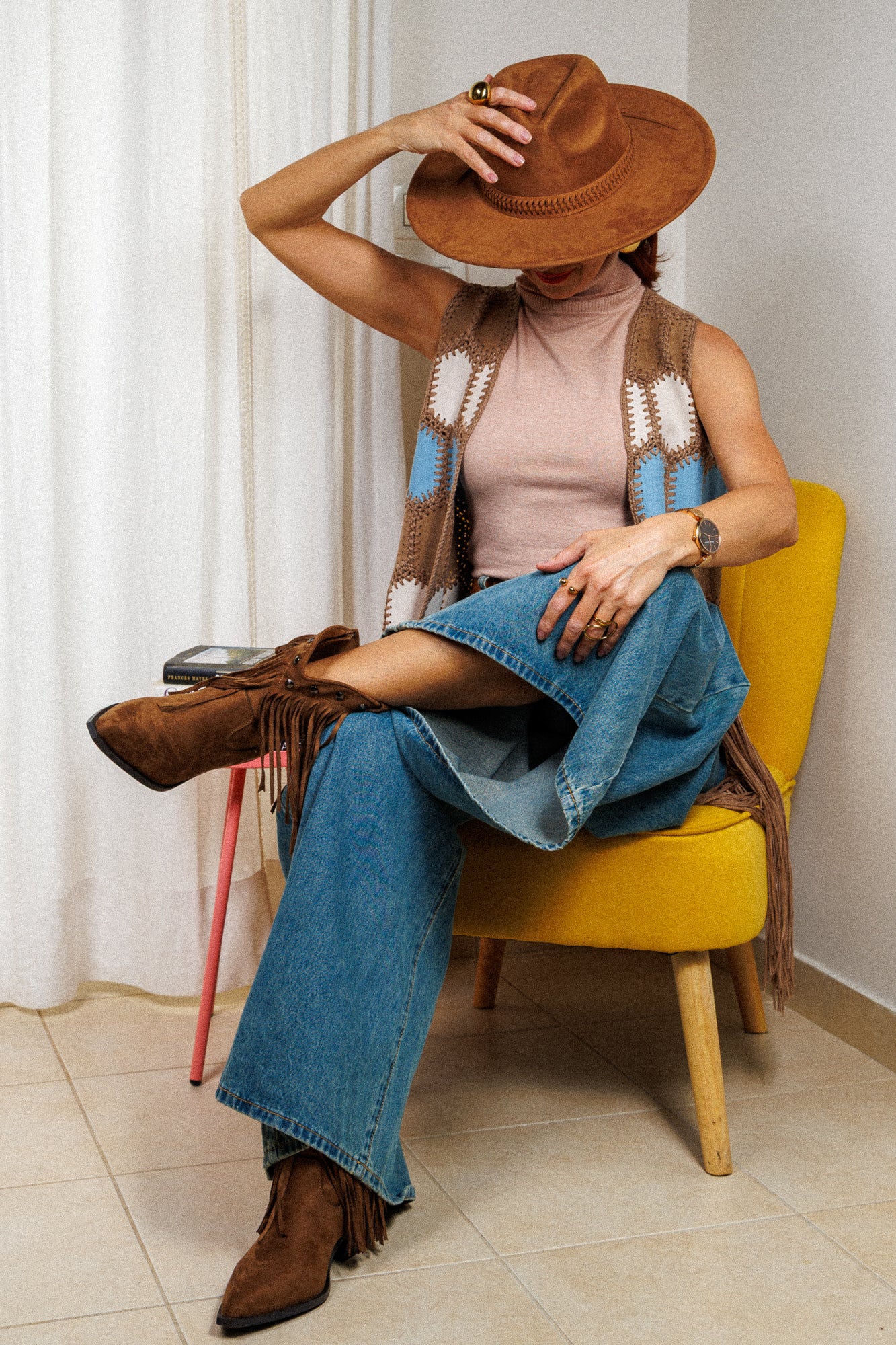 Boho vest with fringe!