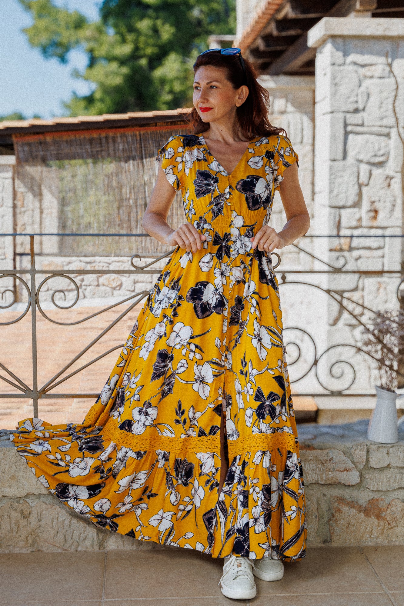 The Yellow Flowers Bohemian Dress