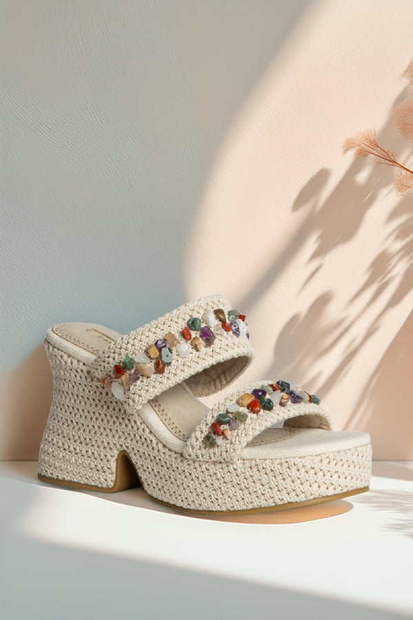 Mules cu platformă Comfort Summer