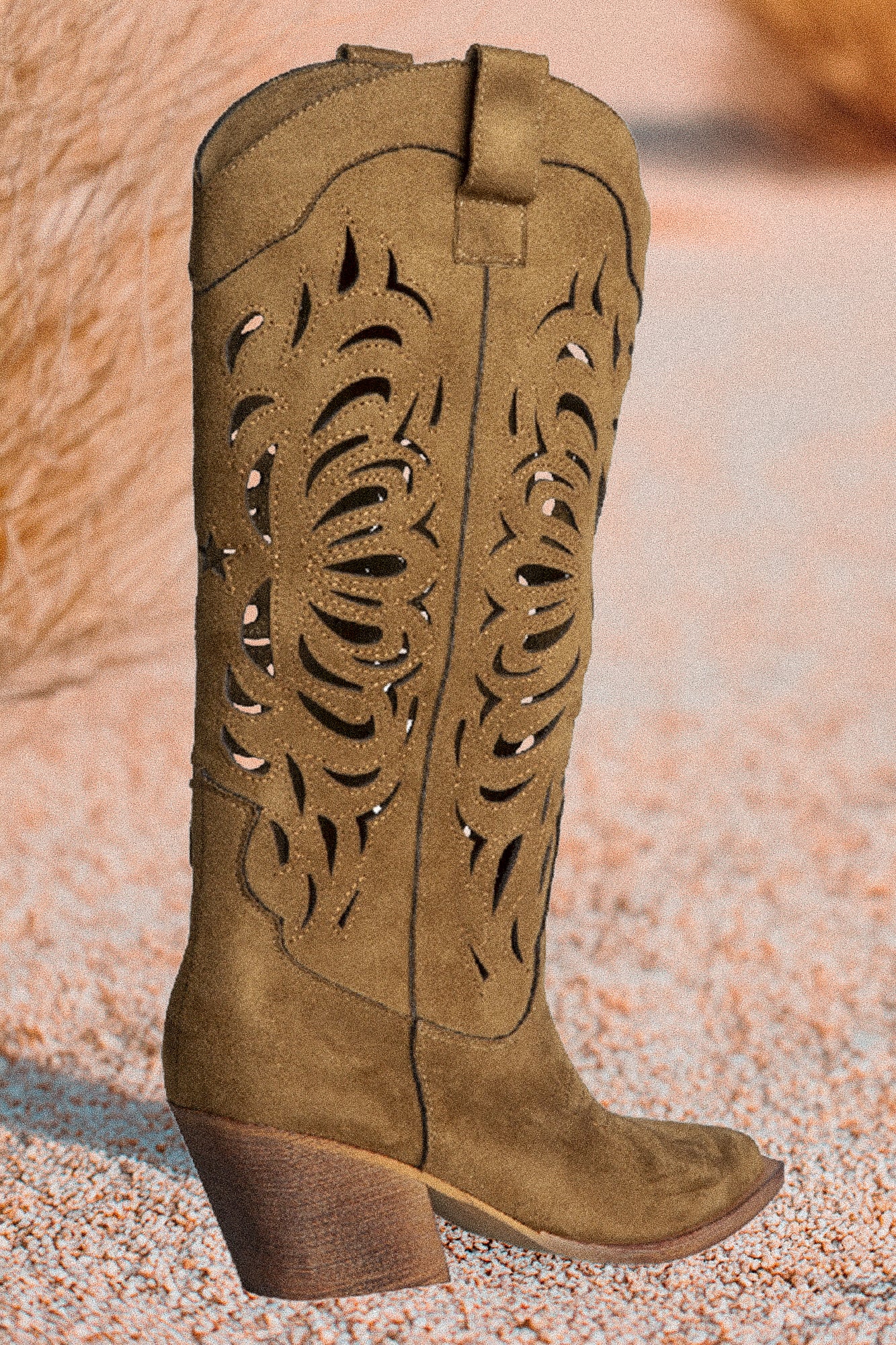 Високи каубойски летни ботуши Camel