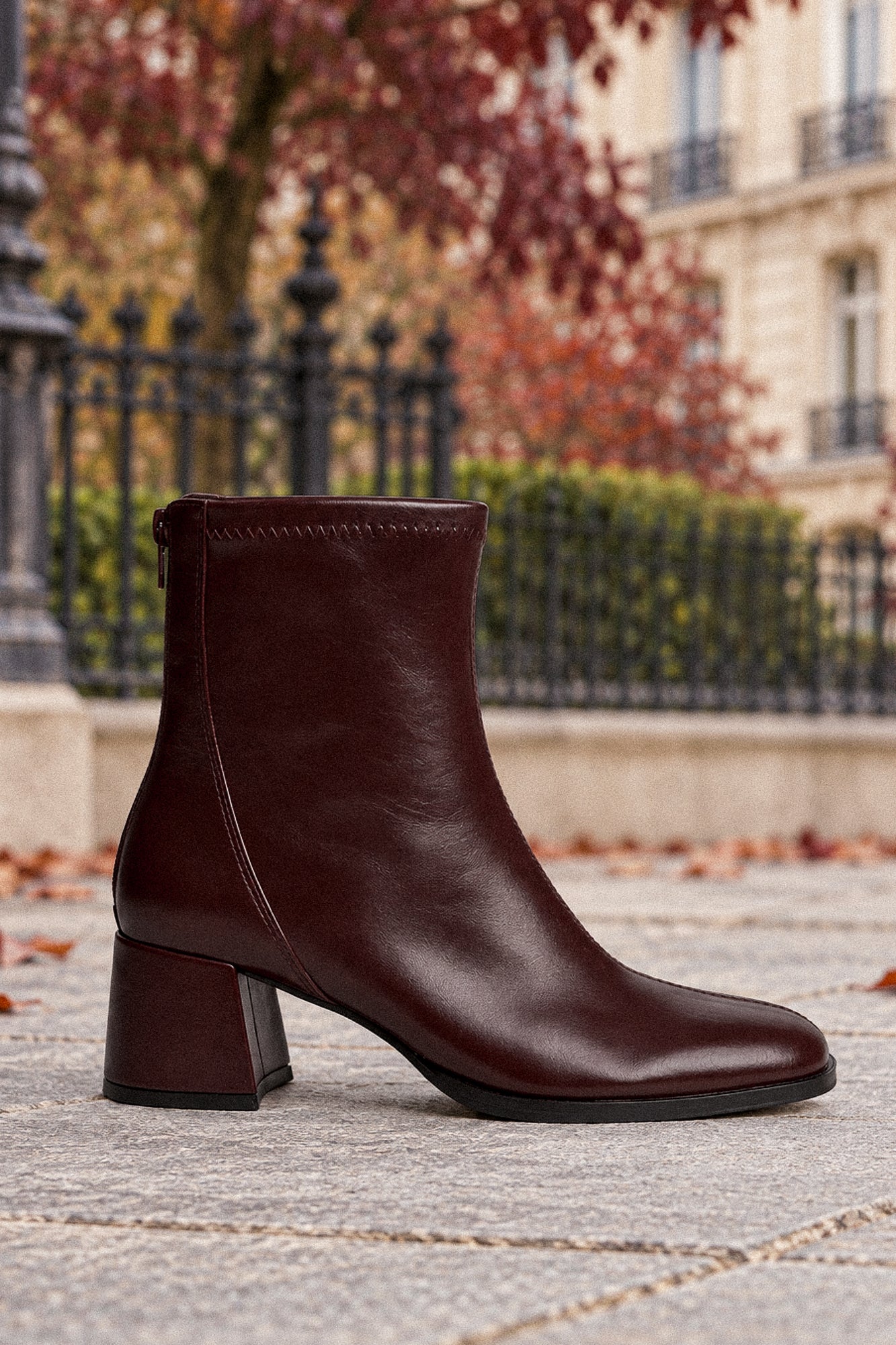 Burgundy Boots – Eco Leather