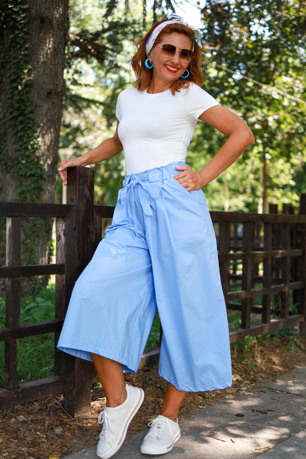 Blue Rose skirt-trousers