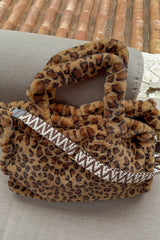 Bag with faux fur cover Leopard!