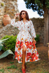 The fabulous dress of autumn flowers!