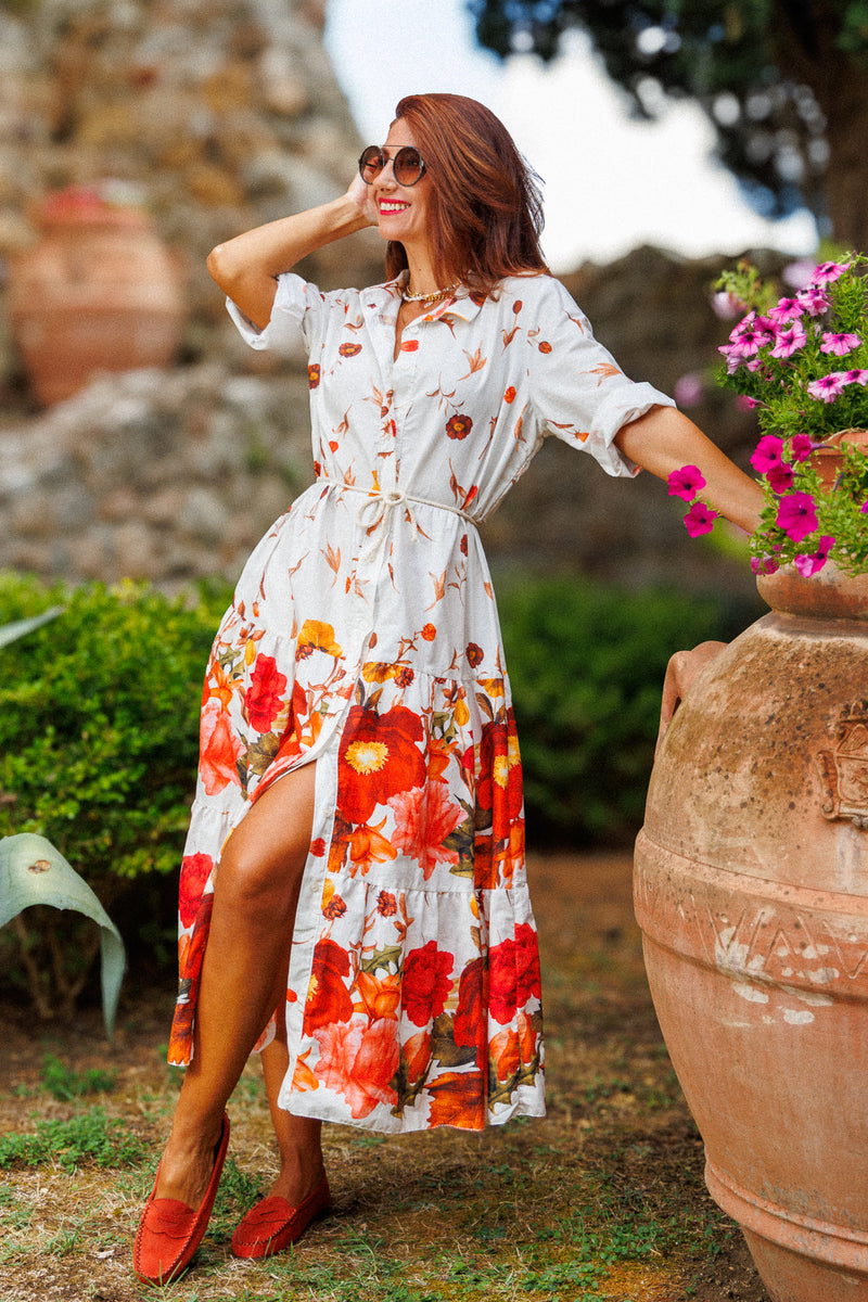 The fabulous dress of autumn flowers!