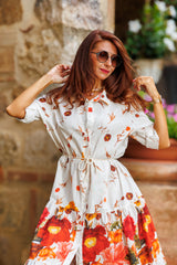 The fabulous dress of autumn flowers!