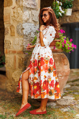 The fabulous dress of autumn flowers!