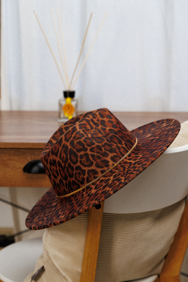 Leopard Brim Hat