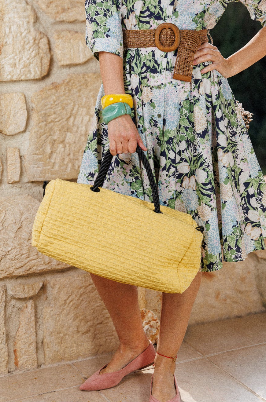 Текстилна чанта в слънчево жълто!