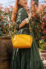 Vintage Girl Leather Bag