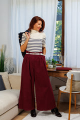 Fusta-pantaloni din denim Red Wine