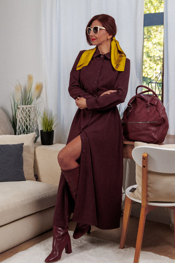 Rochie Bordeaux Elegance