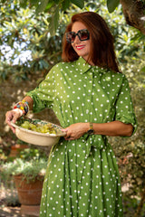 The green polka dot dress!
