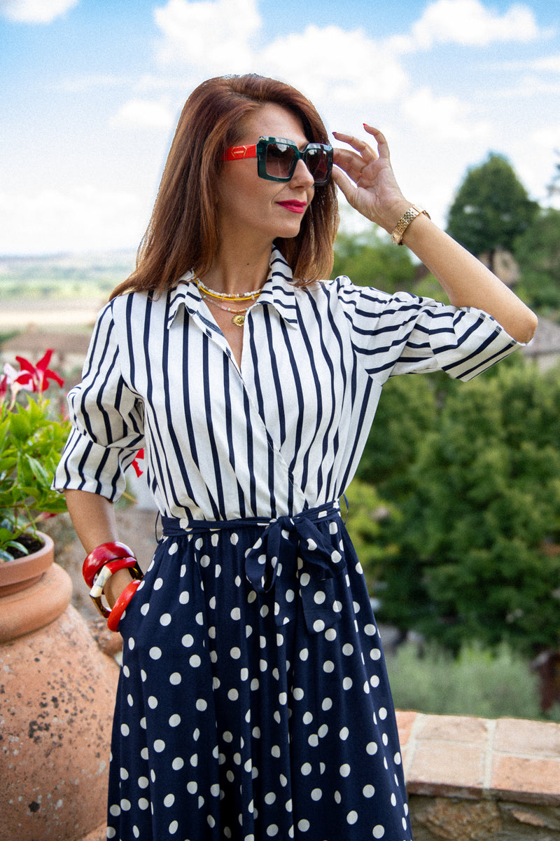 The charming polka dot dress!
