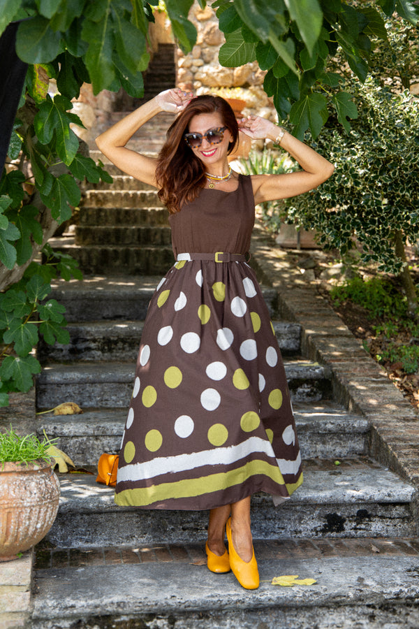 The beautiful polka dot dress!
