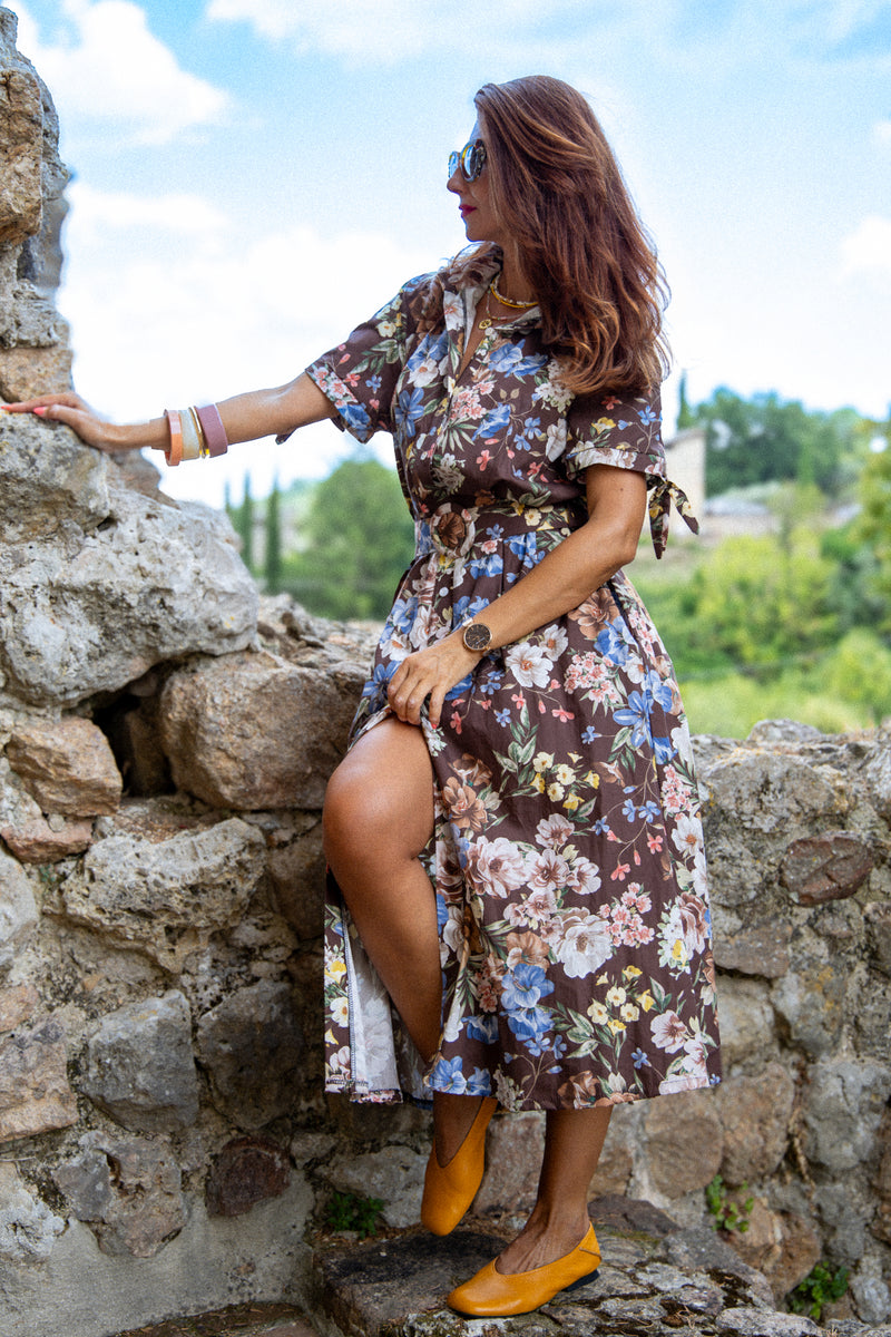 The gorgeous floral dress!