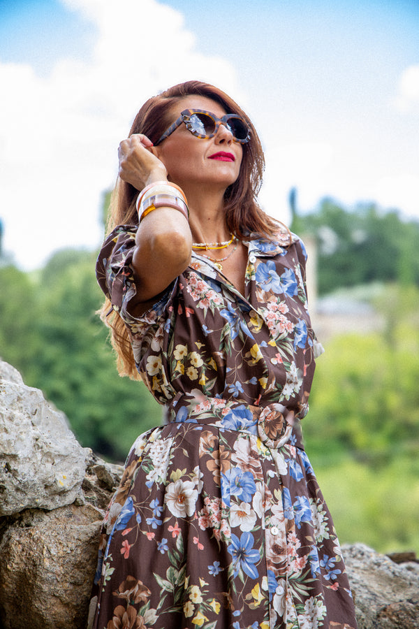 The gorgeous floral dress!