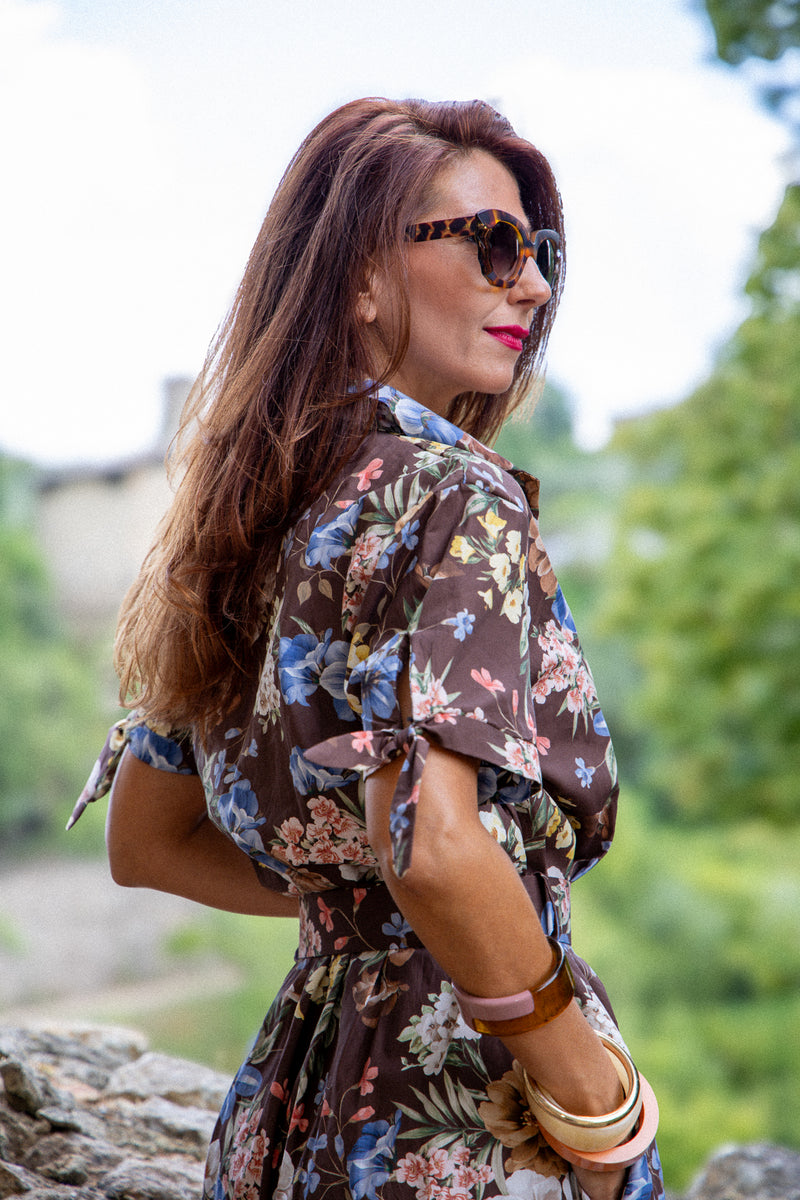 The gorgeous floral dress!