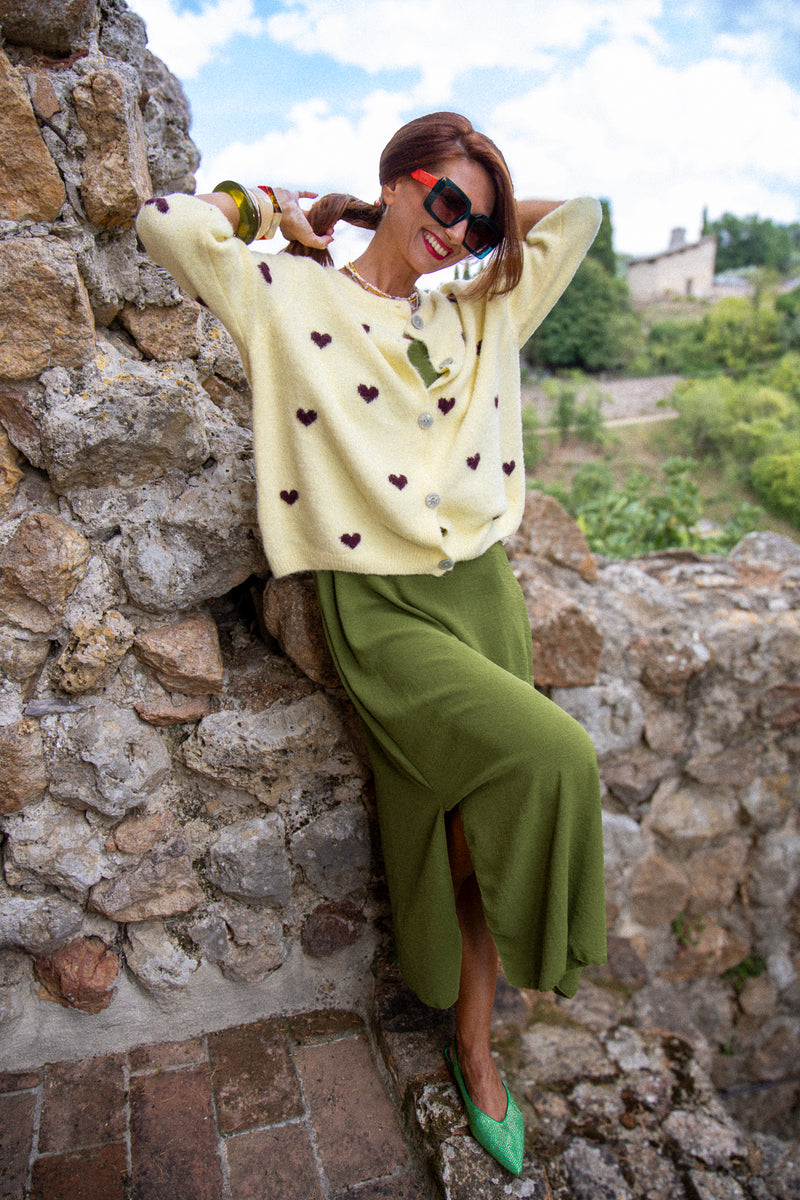 The cutest heart cardigan!