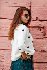 The cutest heart cardigan!