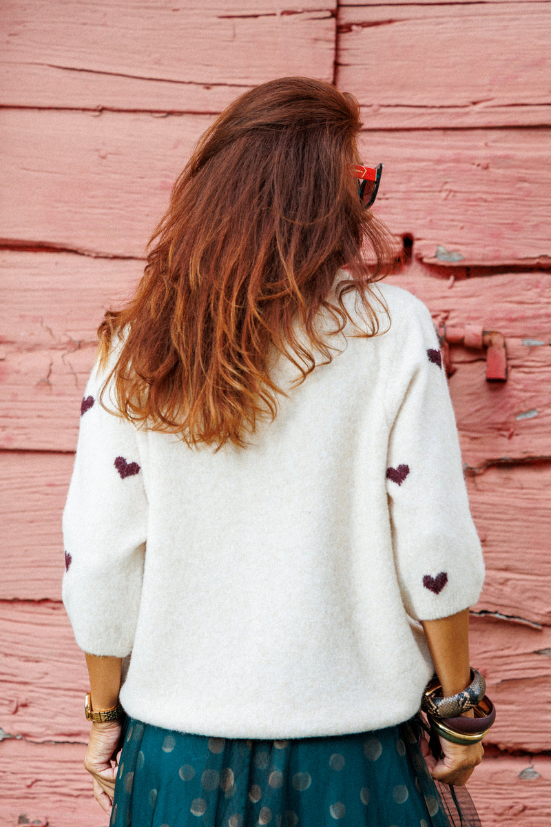 The cutest heart cardigan!