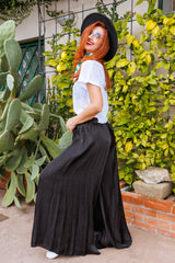 Black Soleil skirt-trousers