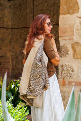 Leopard denim blazer!