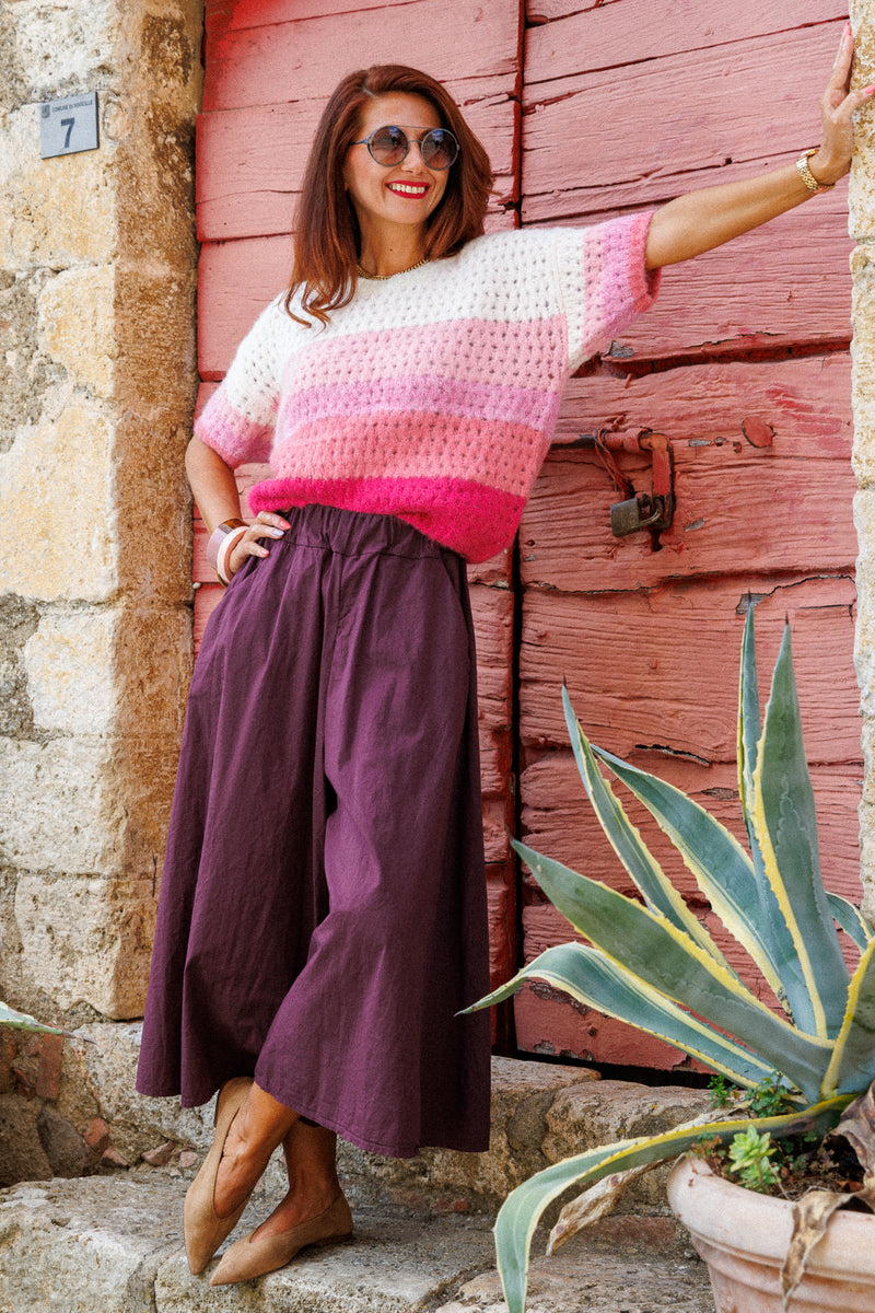 Red fig culottes