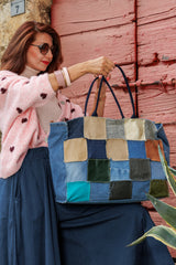Leather &amp; Denim Bag