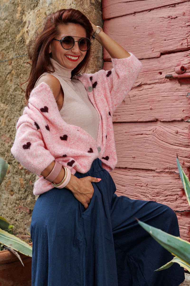 The cutest heart cardigan!