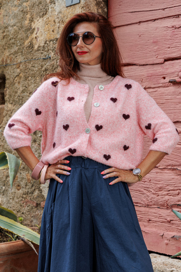 The cutest heart cardigan!