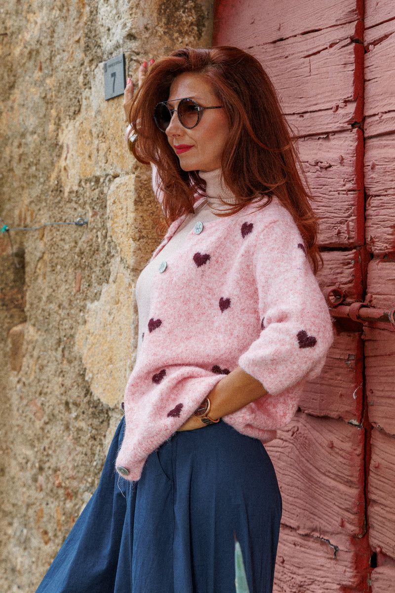 The cutest heart cardigan!
