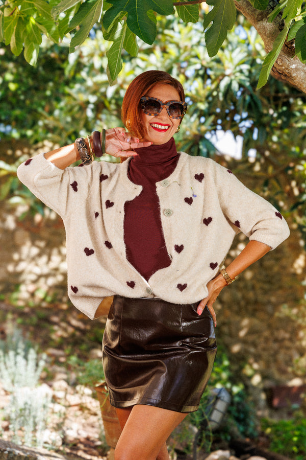 The cutest heart cardigan!