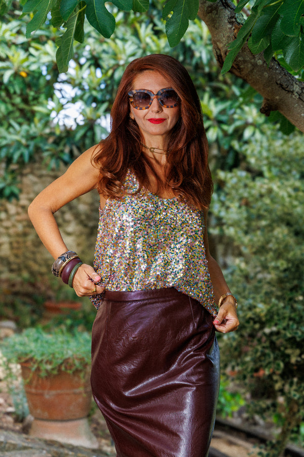 Sequin top!