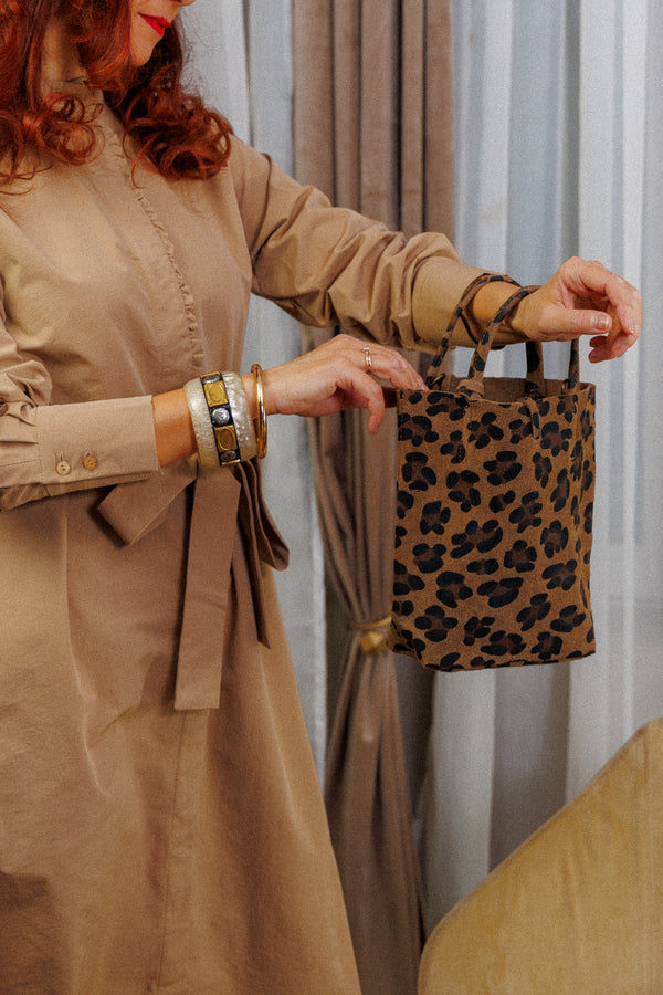 Suede bag - Tuscany Leopard bag